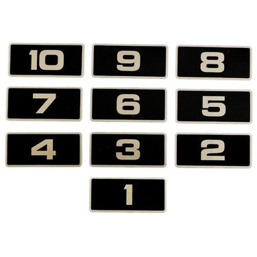 E-Z-GO Platinum decal with "81 90" numbers for golf carts, high visibility durable exterior vehicle decal part 610213