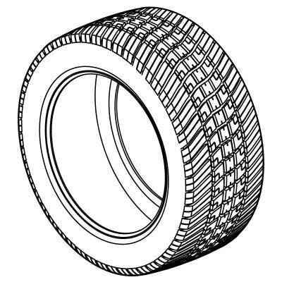 E-Z-GO OEM 687073 Black Tire Wheel Assembly for golf carts, 215/35-14 size, discontinued model, with durable design.