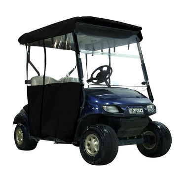 OEM E-Z-GO PF11650 Black Enclosure For TXT 2 Passenger Golf Cart Weather Shield With Clear Windows - Rainier Parts