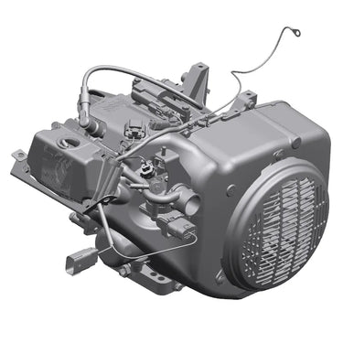 E-Z-GO OEM 658237 EFI gas engine, 13.5HP, for golf carts, showing the high-performance engine with fuel injection system.