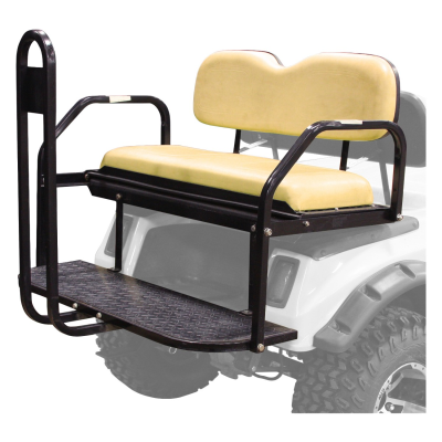 EZGO PF12118 Flip Seat Kit Buff OEM For Golf Carts Cargo Space Conversion And Easy Install