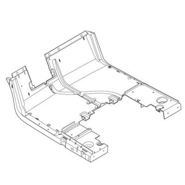 E-Z-GO Floorboard GFPP SF OEM replacement part for golf carts, durable interior panel with textured surface.