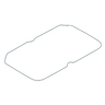 E-Z-GO OEM rocker cover gasket 72876G01 for golf carts, high-quality replacement part for MCI engines, shown on engine.