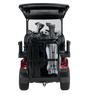E-Z-GO OEM golf bag holder kit for golf carts, durable and secure golf bag storage solution with easy installation.