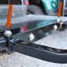 E-Z-GO PF11617 OEM Ultimate Caddy Grab Bar Kit for golf carts, featuring sturdy metal bars and secure mounting for safety and convenience.