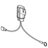 E-Z-GO OEM Speaker Harness 697532 with positive jumper for golf carts, secure plug-in connection, durable harness for audio systems.