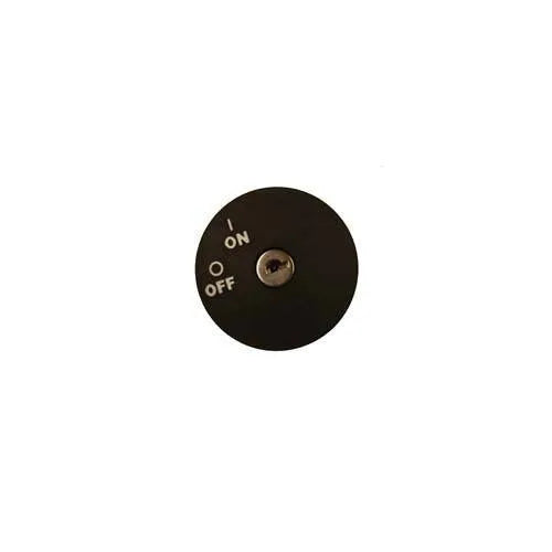 E-Z-GO OEM keyswitch for RXV golf carts, snap-in gas switch replacement part with key slot and wiring connections.