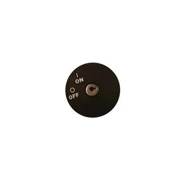 E-Z-GO OEM keyswitch for RXV golf carts, snap-in gas switch replacement part with key slot and wiring connections.