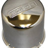 E-Z-GO OEM center cap with logo back mount for golf carts, durable and authentic branding accessory for E-Z-GO golf carts.