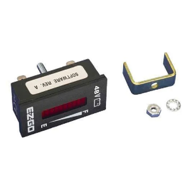 E-Z-GO 33636G05 State of Charge Meter for golf carts, 48V vertical display, OEM E-Z-GO battery level indicator.