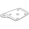 E-Z-GO OEM shock mount plate for golf cart suspension, right-hand replacement part, durable metal mount for EZGO golf carts.