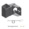 E-Z-GO OEM Mounting Kit 664522G05 for TKV V2 golf cart system, includes reliable fit mounting components and hardware.