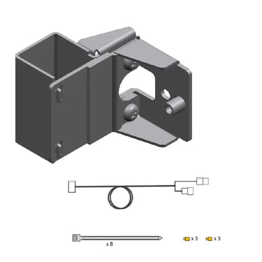 E-Z-GO OEM Mounting Kit 664522G05 for TKV V2 golf cart system, includes reliable fit mounting components and hardware.