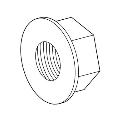 E-Z-GO OEM Cush Nut 548911, premium replacement fastener for golf carts, showing a close-up of the high-quality nut.