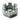 E-Z-GO OEM M22 x 1.5 slotted hex nut for golf carts, showing a durable, secure fastening solution with a metallic finish.