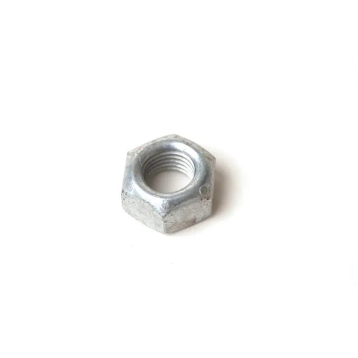 E-Z-GO OEM lock nut 15126G1, 5/16-24 size, vibration-resistant lock nut for golf carts, securing fastenings effectively.