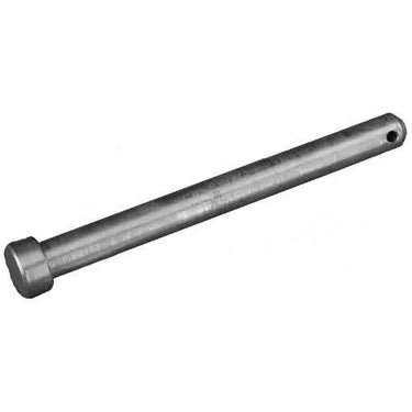 E-Z-GO OEM clevis pin 71571G01 for golf carts, showing a durable metal linkage pin with a cylindrical shape and eyelet ends.