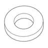 E-Z-GO OEM torque button replacement plug for golf carts, showing the black plastic component with precise design and branding.