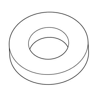 E-Z-GO OEM torque button replacement plug for golf carts, showing the black plastic component with precise design and branding.