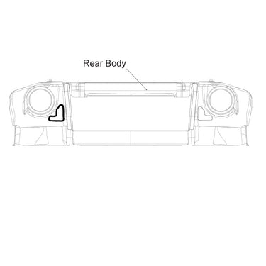 EZ-GO Reflex Reflector OEM Red Rear Left For Golf Carts Part 625244 OEM Replacement Safety Visibility Upgrade - Rainier Parts