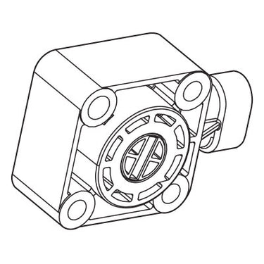 E-Z-GO 600019 OBS Sensor Rotary Position OEM replacement part for golf carts, shown as a high-quality rotary sensor component.