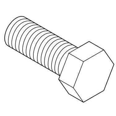 E-Z-GO Cushion Screw OEM 400262, 3/8-16 x 1 hex head fastener for golf cart cushions and panels, durable and secure fastening solution.