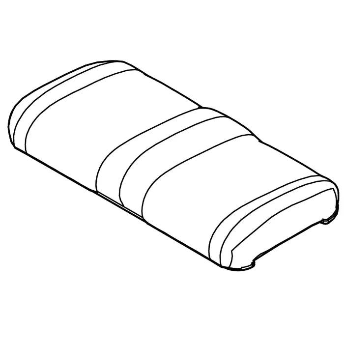 E-Z-GO TXT OEM beige seat bottom for golf carts, featuring premium design and comfortable padding for outdoor riding.