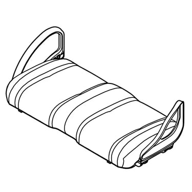 EZGO RXV OEM Seat Bottom Assembly Oyster Premium Upholstery 629269G4624 for Golf Carts - Rainier Parts