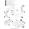 EZGO TXT Seat Back Support OEM RH 10044058G02 Replacement Part For Golf Carts OEM Grade - Rainier Parts
