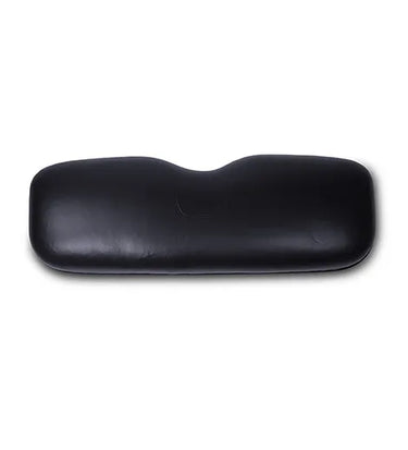 E-Z-GO OEM large black golf cart seatback assembly, durable and comfortable for enhanced ride experience.