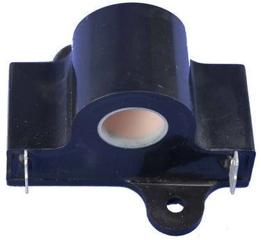E-Z-GO inductive throttle sensor for golf carts, OEM 25854G01, showing the sensor with wiring connector and metal housing.