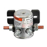 E-Z-GO 12V solenoid for golf carts, high-quality OEM replacement part, with electrical terminals and durable metal casing.