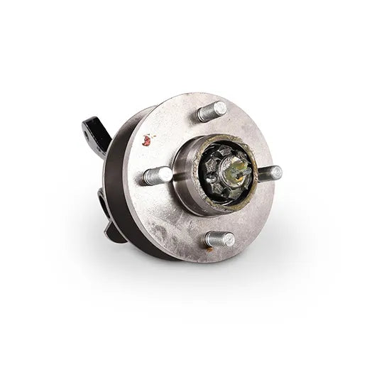 E-Z-GO OEM Spindle Driver Side Front End Assembly Part Number 602281 For Express S6 48V Golf Carts - Rainier Parts
