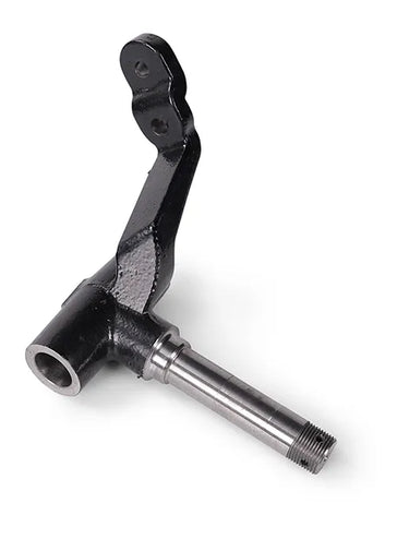 E-Z-GO OEM machined right-hand spindle for golf cart front end replacement, durable metal construction with precise machining.