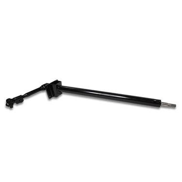 E-Z-GO OEM steering column assembly for golf carts, durable replacement part with steering wheel and mounting components.