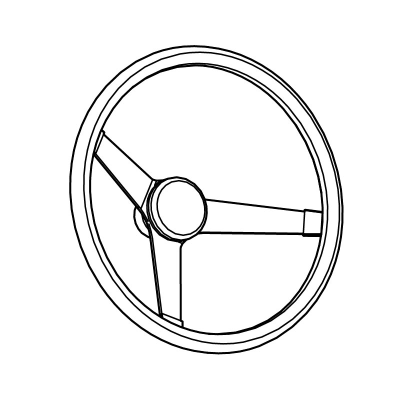 EZGO OEM 628523 15 Inch Steering Wheel For Golf Carts Premium Ergonomic Replacement Part