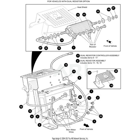 E-Z-GO RXV OEM Lead Acid Service Kit with preprogrammed plug-and-play control for golf cart maintenance and replacement.