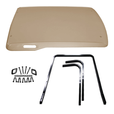 E-Z-GO OEM Sun Top Service Kit in Stone Beige for golf carts, includes parts for sun top maintenance and repair.