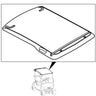 Black EZ-GO SUNTOP 625292 OEM golf cart roof, 54-inch sunshade for TXT Express models from 2014 onward.