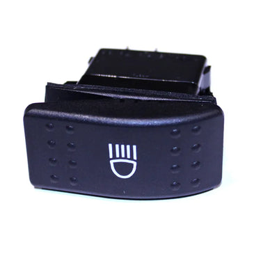 E-Z-GO OEM 618789 two-position switch for golf carts, showing the genuine replacement control switch with ON and OFF positions.