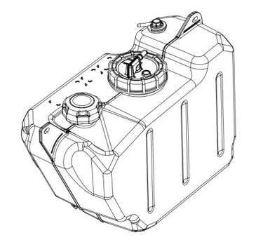 EZGO TXT Fuel Tank Assembly 656138 Blue OEM Grade Replacement For TXT Golf Cart - Rainier Parts