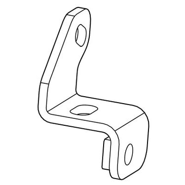 E-Z-GO OEM 602145 tensioner bracket weldment for golf carts, showing a high-quality replacement tensioner bracket in metal finish.