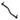 E-Z-GO OEM tie rod tow bar for golf carts, high-quality replacement part, showing the sturdy metal component with mounting points.