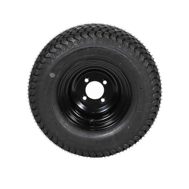 E-Z-GO OEM tire and wheel assembly with Kenda K500 20x8-10 6-ply tires for golf carts with durable traction.