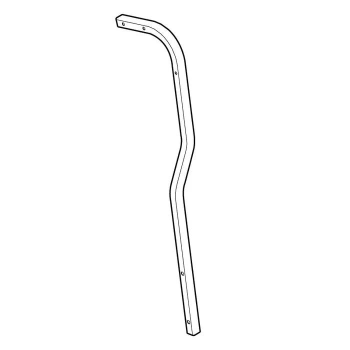 E-Z-GO OEM rear strut tube 10009087G02 RH painted genuine replacement part for 2+2 golf carts, durable and designed for easy installation.