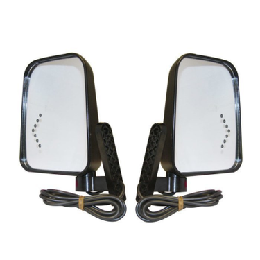 E-Z-GO OEM PF11533 Side Mirror Kit LED Turn Signals for Golf Carts 12V 48V Dual Mirrors - Rainier Parts