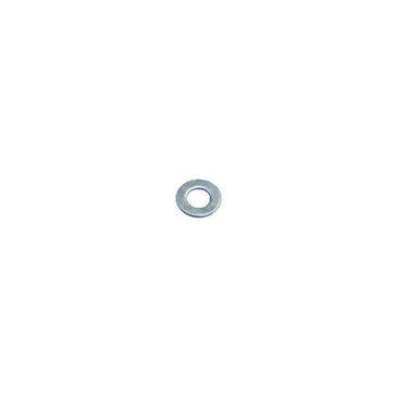 E-Z-GO OEM quarter inch flat washer, durable replacement part for golf cart maintenance, showing the metal washer on a plain background.