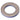 E-Z-GO OEM 16982G1 thrust bearing washer for golf carts, showing the metal washer with precise edges and smooth surface.