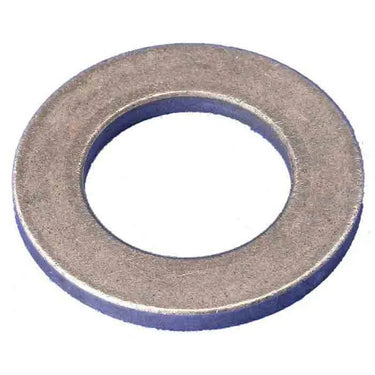 E-Z-GO OEM 16982G1 thrust bearing washer for golf carts, showing the metal washer with precise edges and smooth surface.