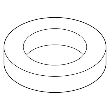 E-Z-GO nylon washer 20835G1 for golf carts, durable replacement part, showing the round nylon washer with smooth edges.